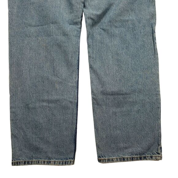 Vtg Levis Relaxed Straight Leg Jeans 33x28* Men Blue Spots Baggy Y2K 90s Grunge - Picture 11 of 12